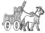 ആദ്യത്തെ കവചിത യുദ്ധവാഹനം -ചാല്‍ഡീസിലെ ഉറില്‍ കണ്ടെടുത്ത രഥം (സു. 3000 ബിസി