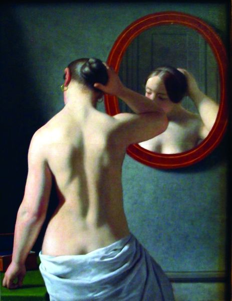 ചിത്രം:Vol5p17 Morgentoilette (Woman Standing in Front of a Mirror) 1841.jpg